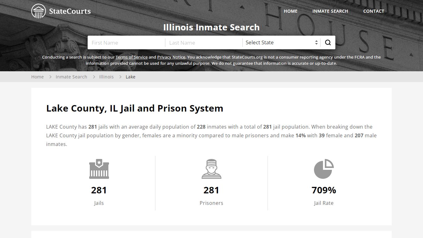 Lake County, IL Inmate Search - StateCourts